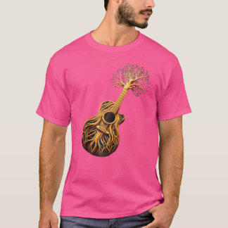 Acoustic Guitar Shirt Tree Of Life Guitar Player G