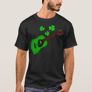 Acoustic Guitar St Patricks Day Guitarist Irish Mu T-Shirt