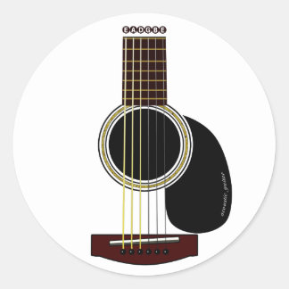 Acoustic Guitar Stickers and Sticker Transfer Designs - Zazzle UK