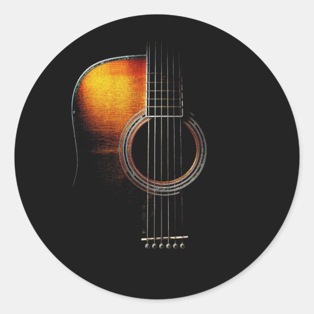Acoustic Guitar Sticker (Front)