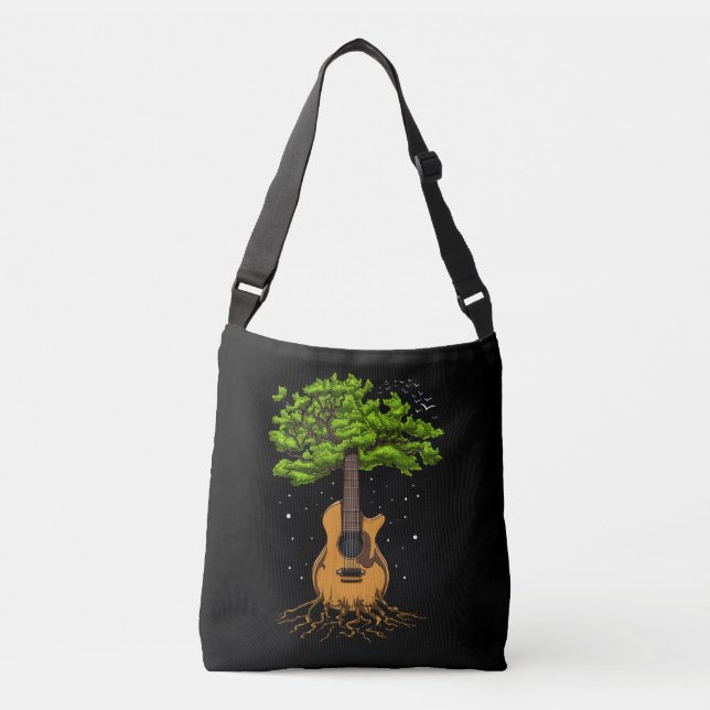 Acoustic Guitar Tree Of Life Crossbody Bag (Front)