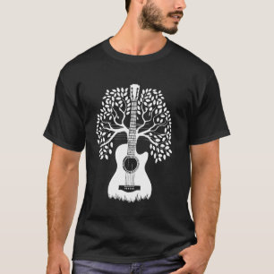 Acoustic Guitar Tree of Life Guitar Player Guitari T-Shirt