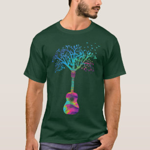 Acoustic Guitar Tree of Life Nature Guitarist T-Shirt