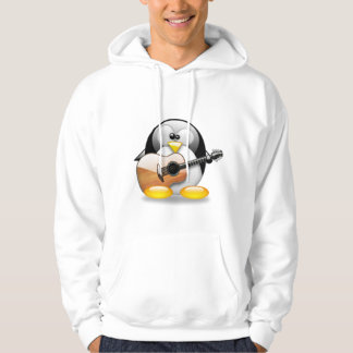 Acoustic Guitar Tux (Linux Tux) Hoodie