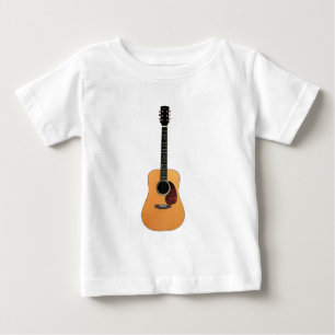 Acoustic Guitar vertical Baby T-Shirt