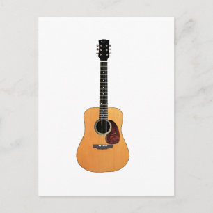 Acoustic Guitar vertical Postcard