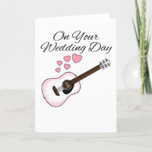 Acoustic Guitar Wedding Card Guitarist Musician