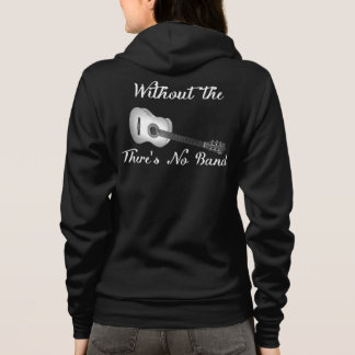 Acoustic Guitar Women’s Bella+Canvas Fleece Raglan Hoodie