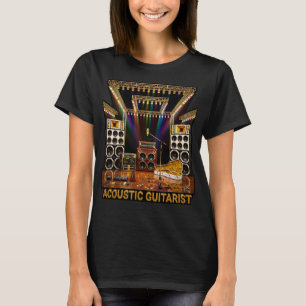 Acoustic Guitarist Epic Live Concert Stage Setup T-Shirt