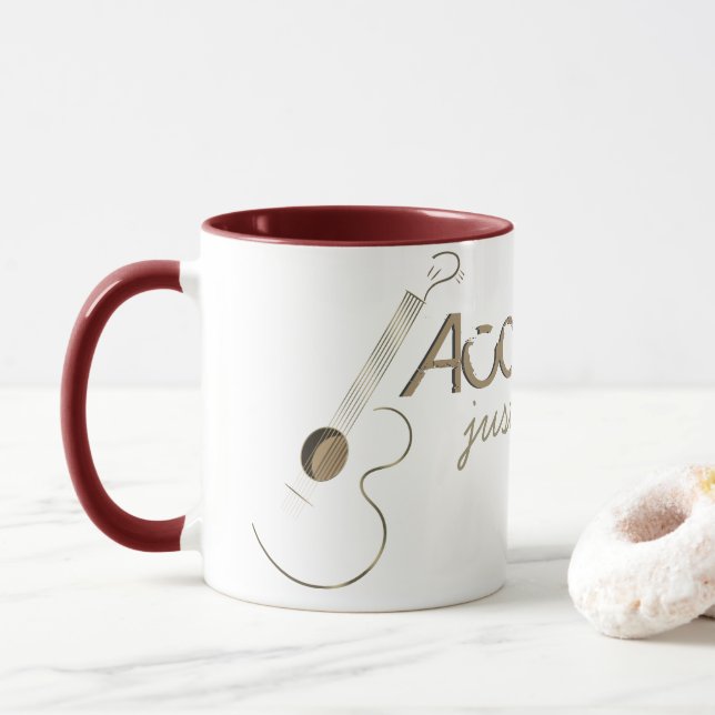 Acoustic Guitarist Mug (With Donut)