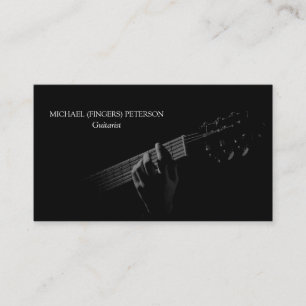 Acoustic Guitarist Musician Business Card