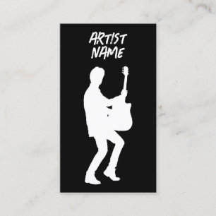Acoustic Guitarist Musician Singer Artist Male Business Card