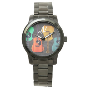 Acoustic Guitars Initial Template Music Watch