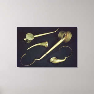 Acoustic instruments cornets canvas print