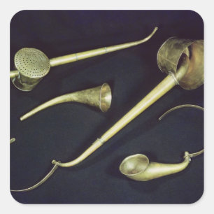 Acoustic instruments cornets square sticker
