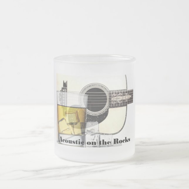 "Acoustic on the Rocks" Frosted Mug (Center)