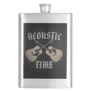 acoustic time hip flask