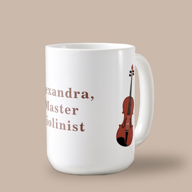 Acoustic Violin Coffee Mug (Violin Coffee Mug)
