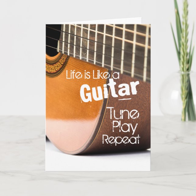 Acoustical Guitar Quote Card (Front)