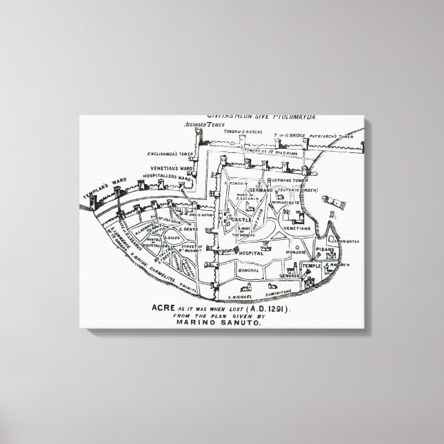 Acre as it was when lost canvas print (Front)
