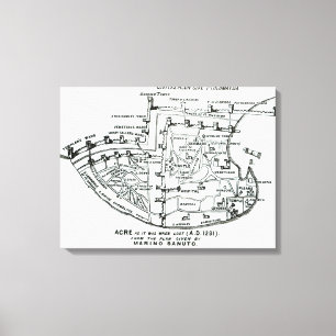 Acre as it was when lost canvas print