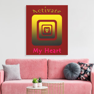 Acrílica Activate My Heart Canvas Print