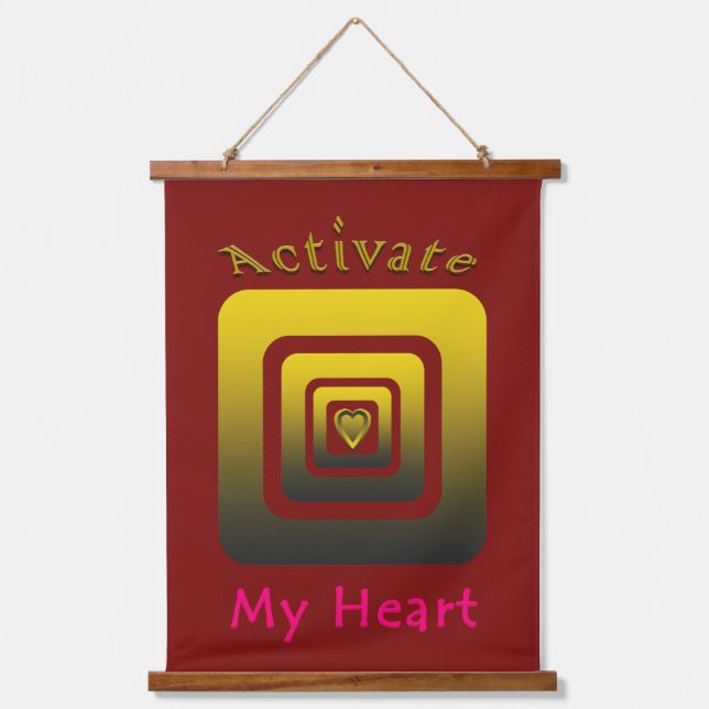 Acrílica Activate My Heart Hanging Tapestry (Front)