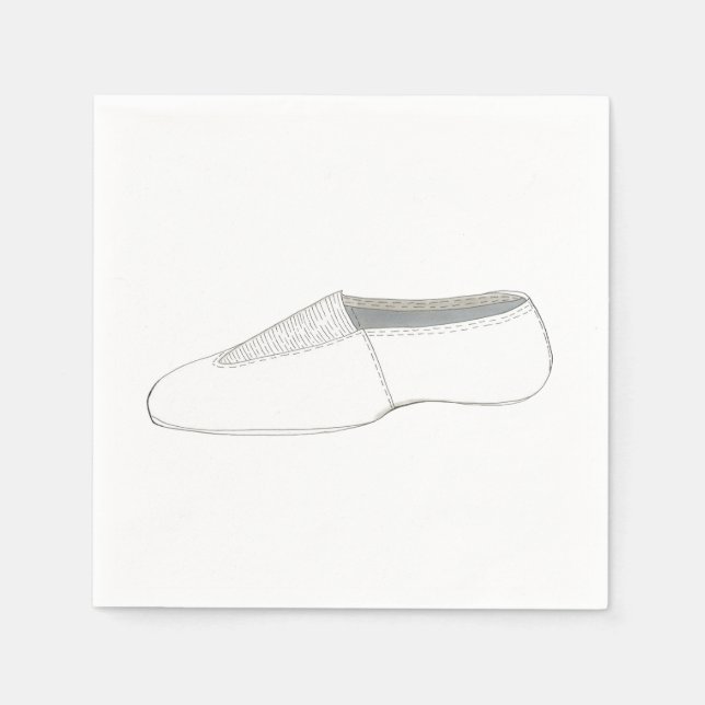 Acro Acrobatics Gymnast Dance Shoe Birthday Party Napkin (Front)