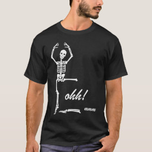 Acro Vinyasa Hatha Yoga Skeleton Meditation Man Wo T-Shirt