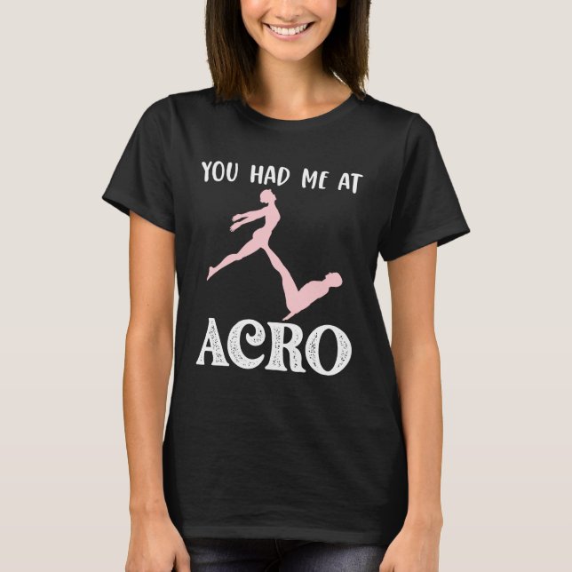 Acro Yoga Lovers Gift for couples, Acrobatic gym  T-Shirt (Front)