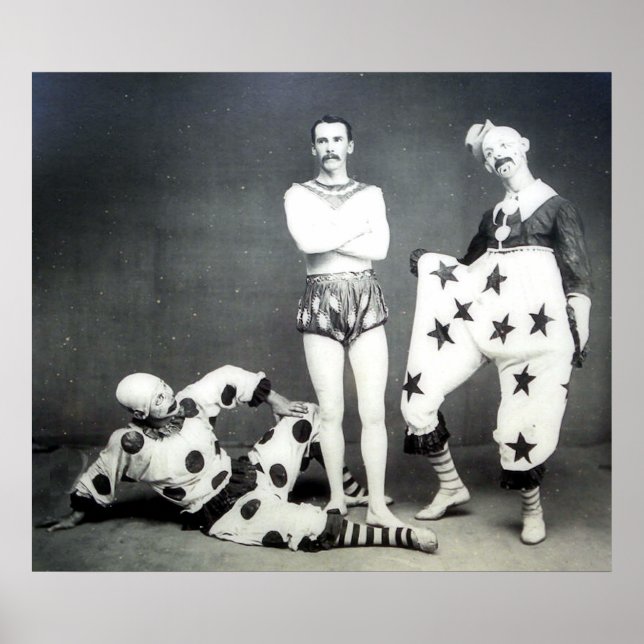 Acrobat and Clowns Poster (Front)