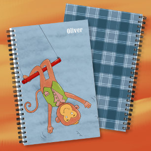 Acrobat Circus Monkey Kid Spiral Notebook