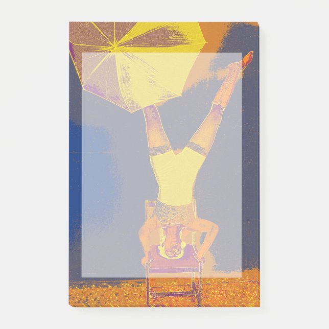 Acrobat headstand Art Photo Notes (Front)