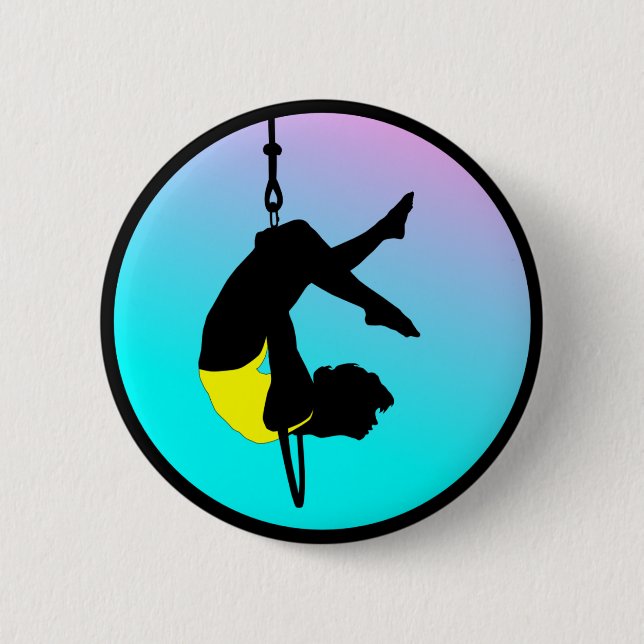 Acrobat of New Circus 6 Cm Round Badge (Front)