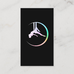 Acrobatic Aerialist Moon Aerial Artist Business Card