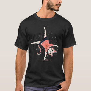 Acrobatic cat gymnastics Gymnastic pose T-Shirt