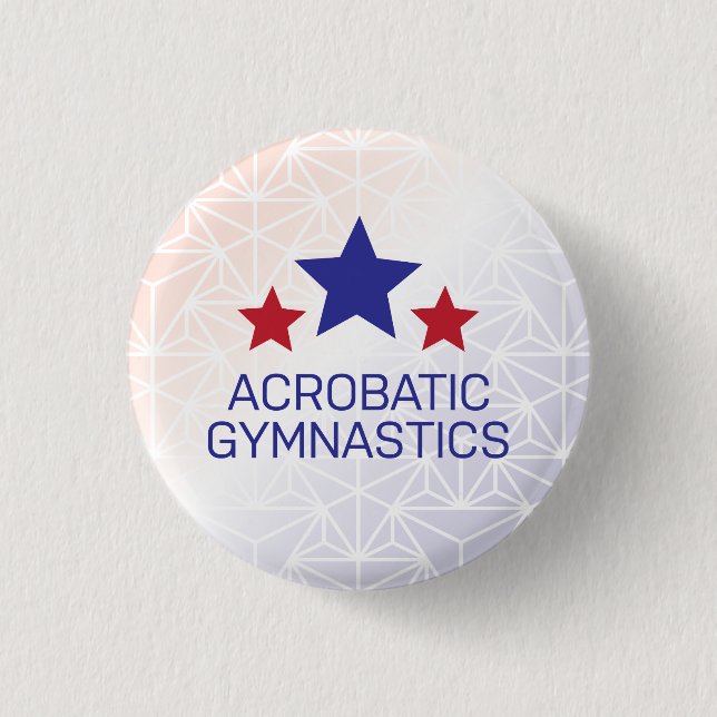 Acrobatic Gymnastics Button (Front)