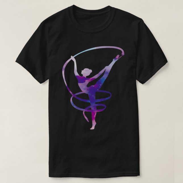 Acrobatic Gymnastics Girl watercolor gymnastics n  T-Shirt (Design Front)