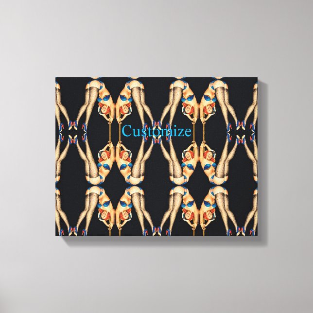 Acrobatic Vintage Pinups Thunder_Cove Canvas Print (Front)