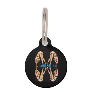 Acrobatic Vintage Pinups Thunder_Cove  Pet Tag