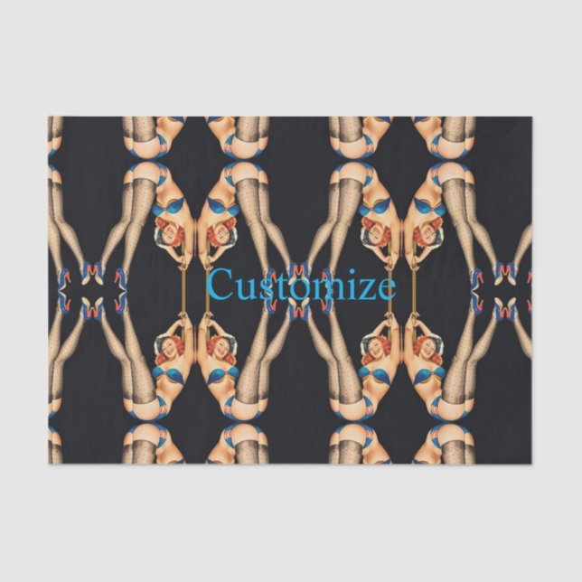 Acrobatic Vintage Pinups Thunder_Cove  Tissue Paper (Front)