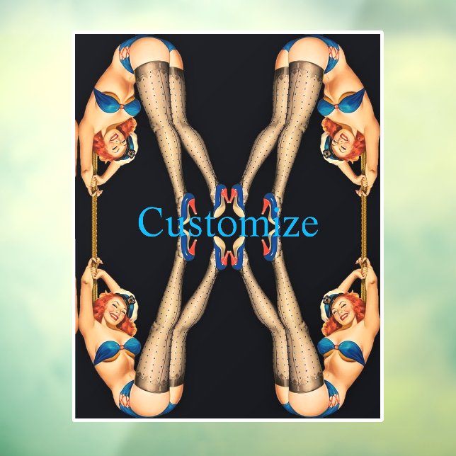 Acrobatic Vintage Pinups Thunder_Cove Window Cling (Sheet 3)