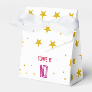 Acrobatics and gymnastics sport girl birthday favour box