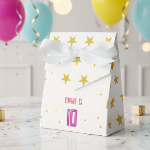 Acrobatics and gymnastics sport girl birthday favour box