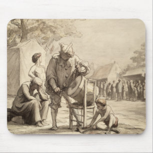 Acrobats at the Fair c.1865-69 Mouse Mat