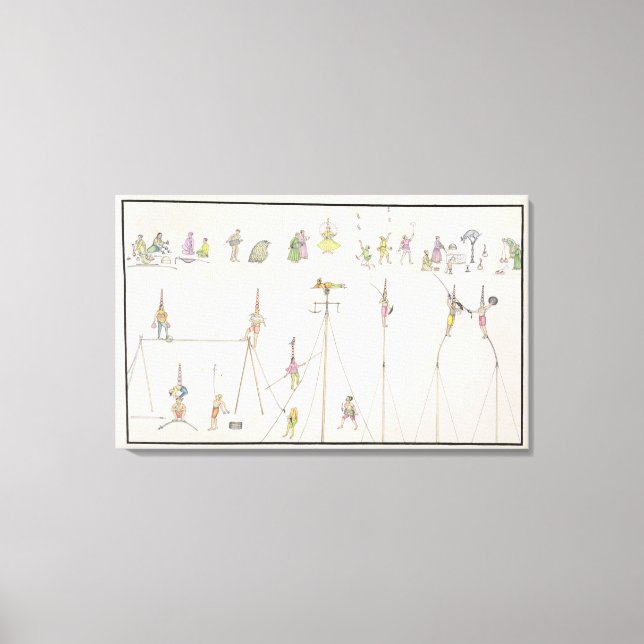 Acrobats, Jugglers, Impersonators, Entertainers fr Canvas Print (Front)