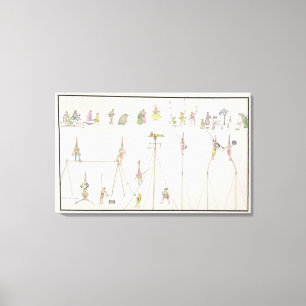 Acrobats, Jugglers, Impersonators, Entertainers fr Canvas Print