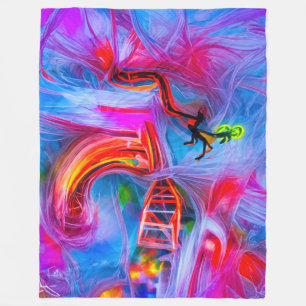 Acrophobia fleece blanket