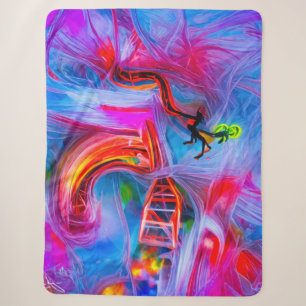Acrophobia sherpa blanket