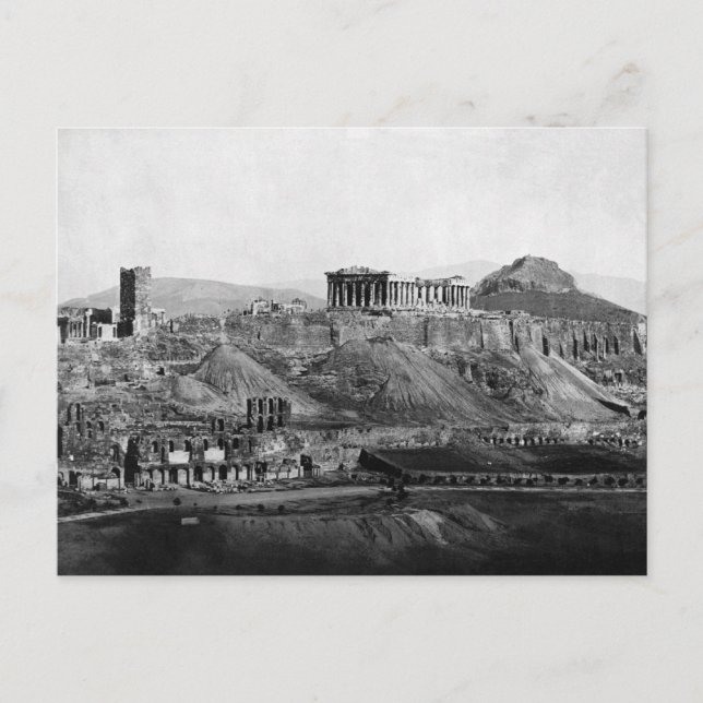 Acropolis ~ Acropolis of Athens Greece 1865 Postcard (Front)